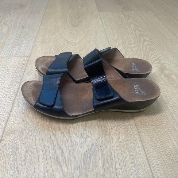 Dansko Vienna black leather sandals orthopedic - Picture 4 of 6